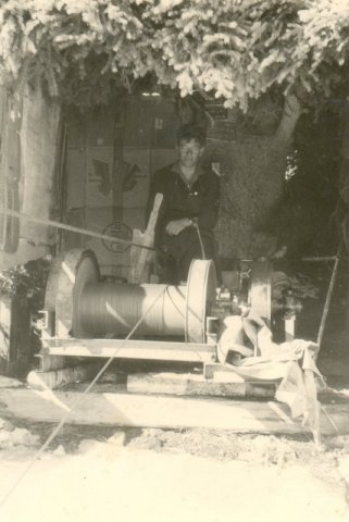 Die erste Seilbahn mit Winde 1960